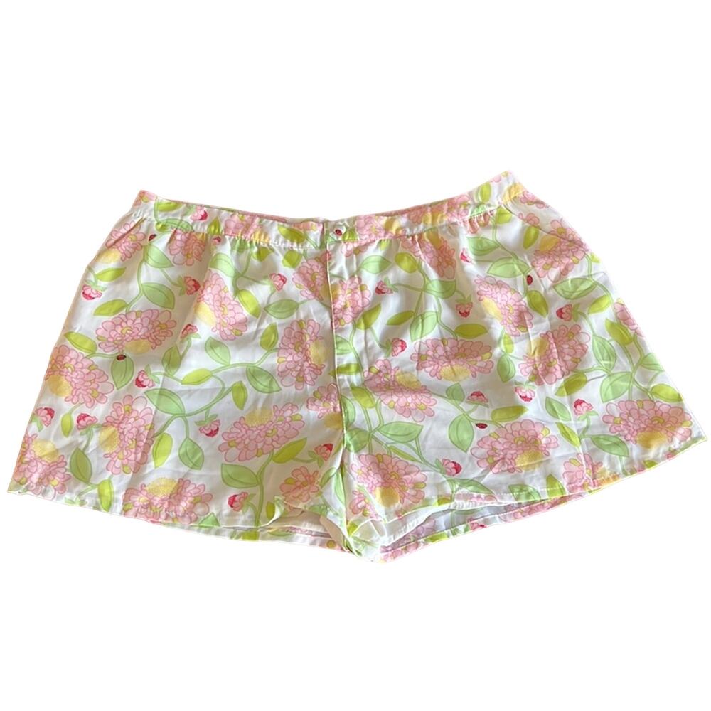 H&M Conscious Collection Floral Print Dress Shorts Woman Size 10 Fully Lined